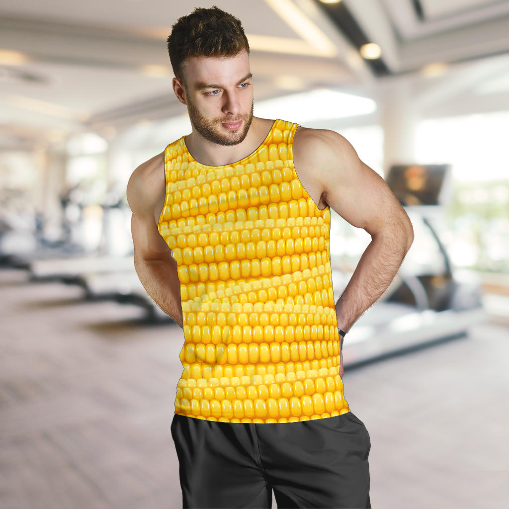 Agricultural Corn cob Pattern Men Tank Top