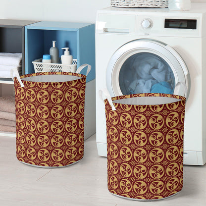 Yin Yang Style Pattern Design Print Laundry Basket