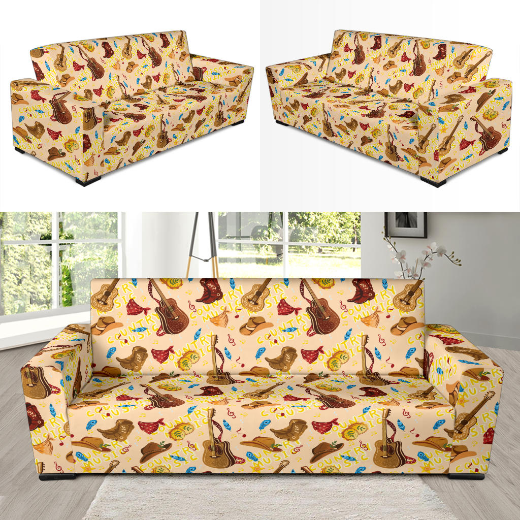 Western Lifestyle Print Design LKS303 Sofa Slipcover