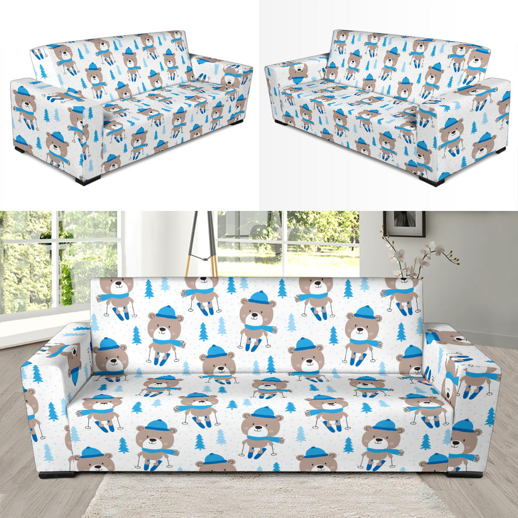 Ski Print Design LKS306 Sofa Slipcover