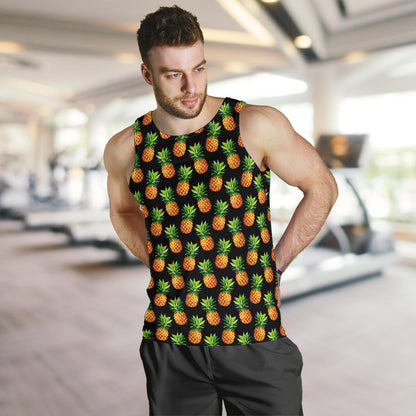 Pineapple Cute Print Design Pattern Men Tank Top