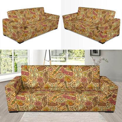 Hippie Print Design LKS305 Sofa Slipcover