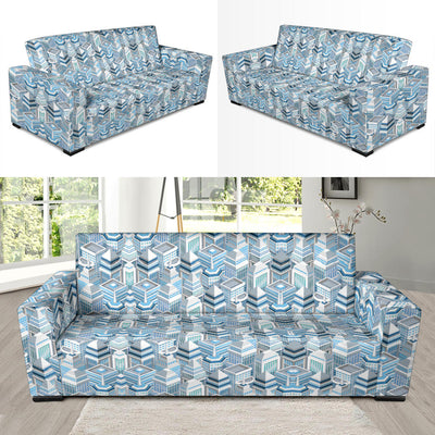 City Pattern Print Design 03 Sofa Slipcover