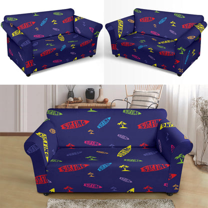 Surfboard Print Design LKS305 Loveseat Couch Slipcover