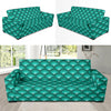 Scales Pattern Print Design 01 Sofa Slipcover