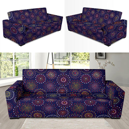 Firework Flower Style Print Design LKS302 Sofa Slipcover