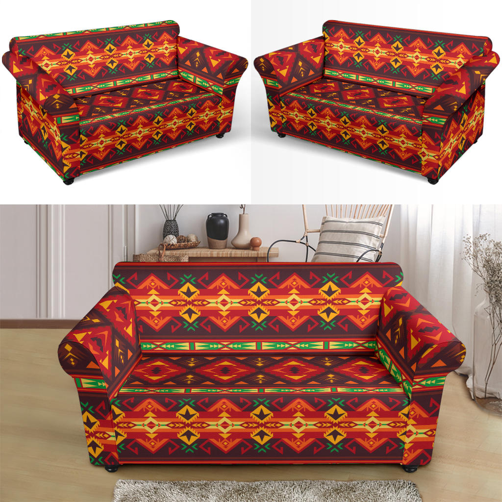 Southwest Pattern Print Design LKS309 Loveseat Couch Slipcover