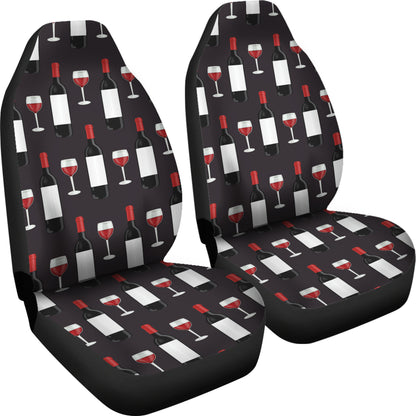 Wine Print Design LKS309 Car Seat Covers