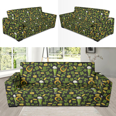 Clover St Patricks Pattern Print Design 03 Sofa Slipcover