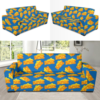 Cheese Pattern Print Design 05 Sofa Slipcover