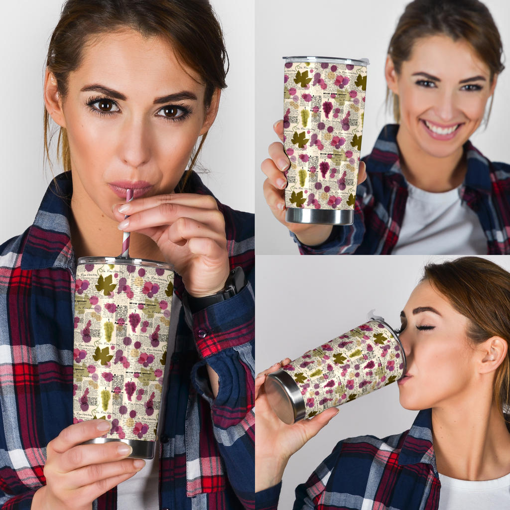 Wine Style Design Print Tumbler
