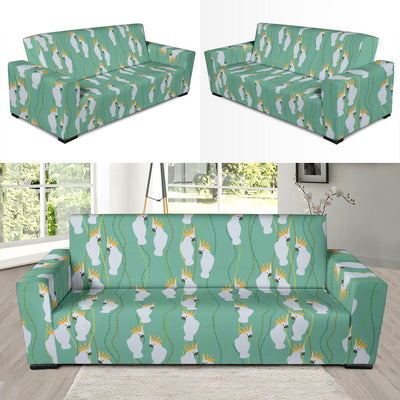 Cockatoo Pattern Print Design 01 Sofa Slipcover