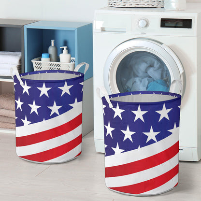 American flag Print Laundry Basket