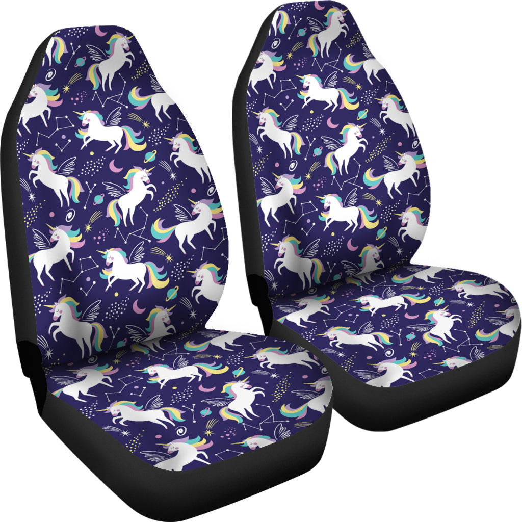 Unicorn Print Design LKS305 Car Seat Covers