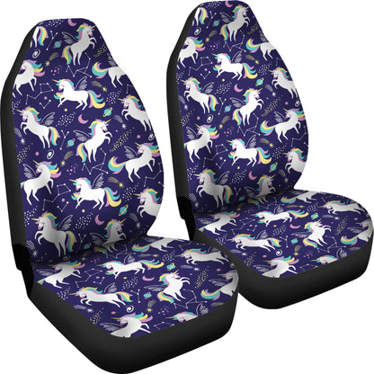 Unicorn Print Design LKS305 Car Seat Covers