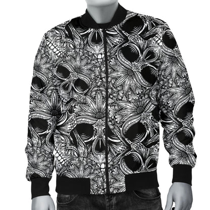 Skull Tattoo Design Print Men Bomber Jacket