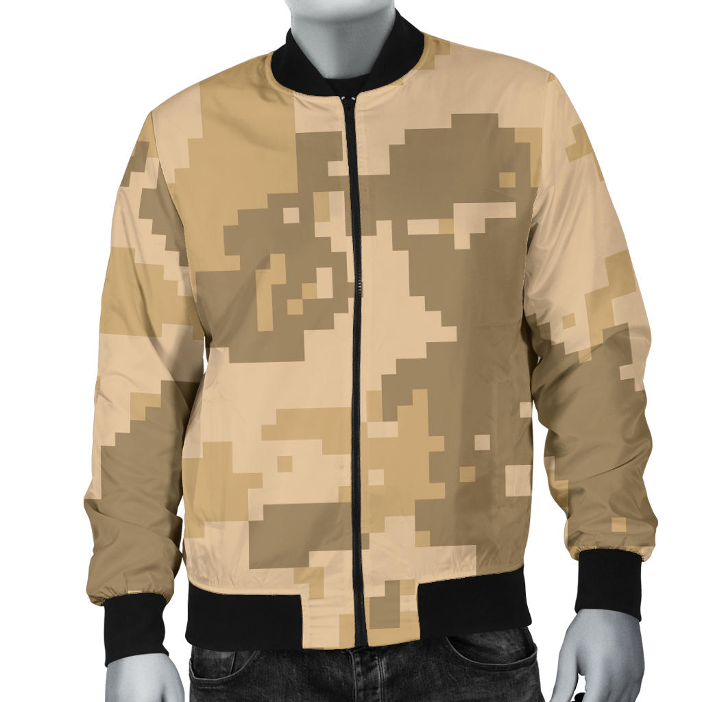 ACU Digital Desert Camouflage Men Bomber Jacket