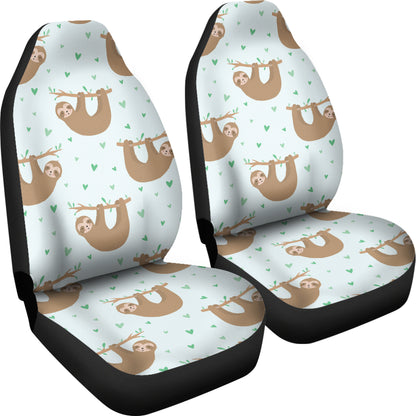 Sloth Print Design LKS308 Car Seat Covers