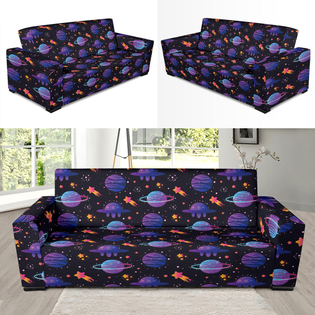 UFO Star Galaxy Print Design LKS308 Sofa Slipcover