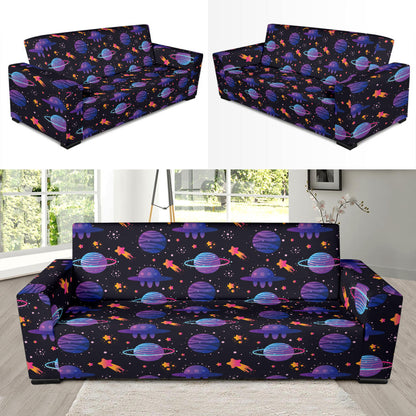 UFO Star Galaxy Print Design LKS308 Sofa Slipcover