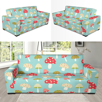 Mushroom Pattern Print Design A01 Sofa Slipcover