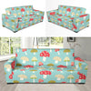 Mushroom Pattern Print Design A01 Sofa Slipcover