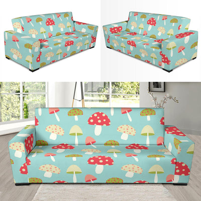 Mushroom Pattern Print Design A01 Sofa Slipcover