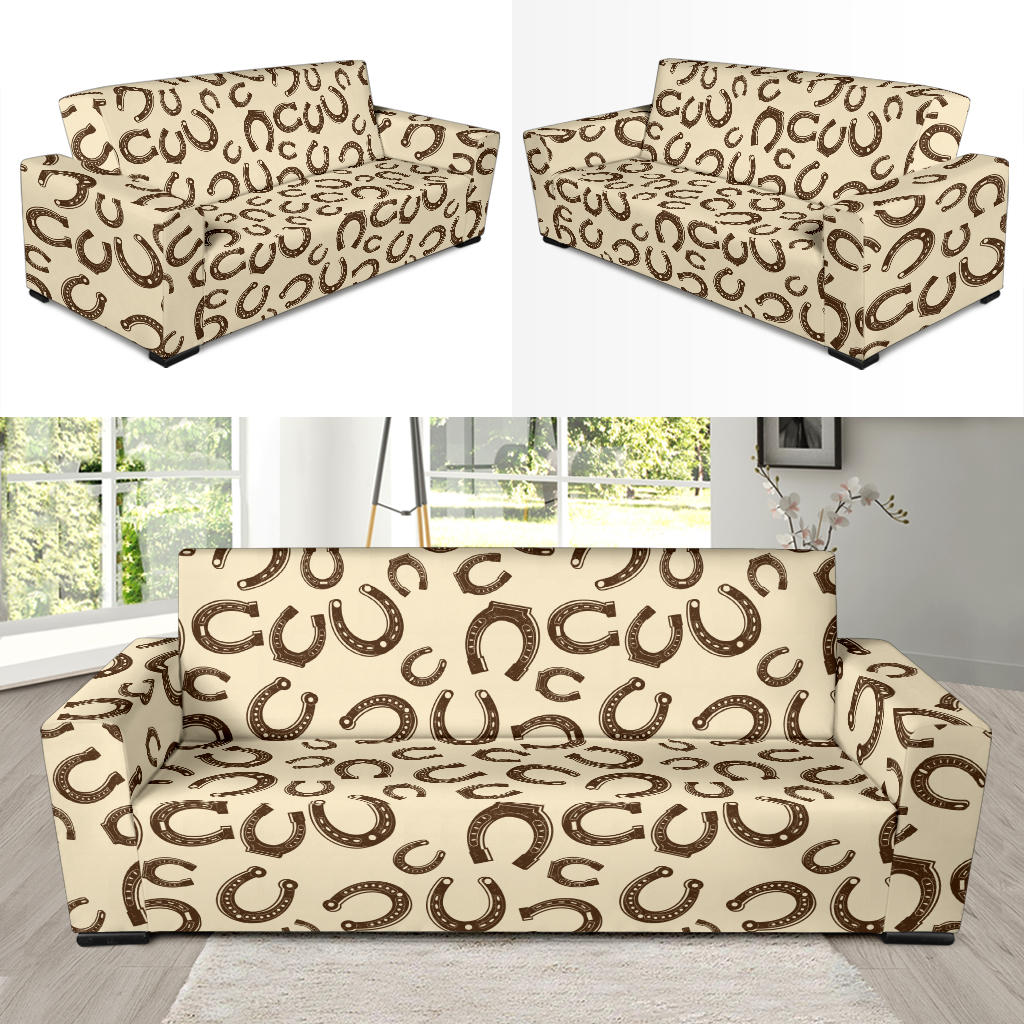 Horseshoe Print Design LKS302 Sofa Slipcover