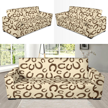 Horseshoe Print Design LKS302 Sofa Slipcover