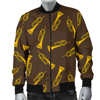 Trumpet Pattern Design Print Men Bomber Jacket