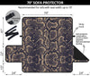 Snake Skin Pattern Print Sofa Cover Protector