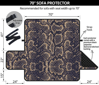 Snake Skin Pattern Print Sofa Cover Protector