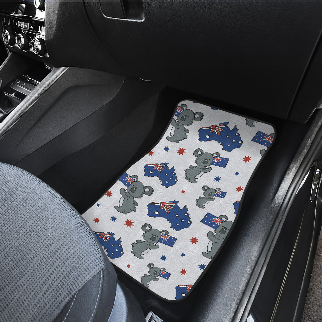 Koala Australia Day Themed Design Car Floor Mats Front Back