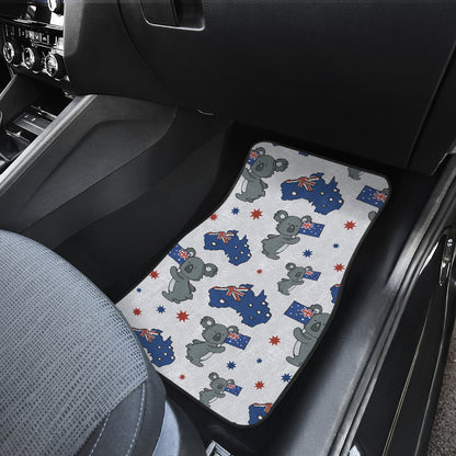 Koala Australia Day Themed Design Car Floor Mats Front Back
