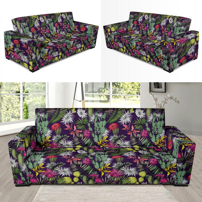 Cactus Pattern Print Design 08 Sofa Slipcover