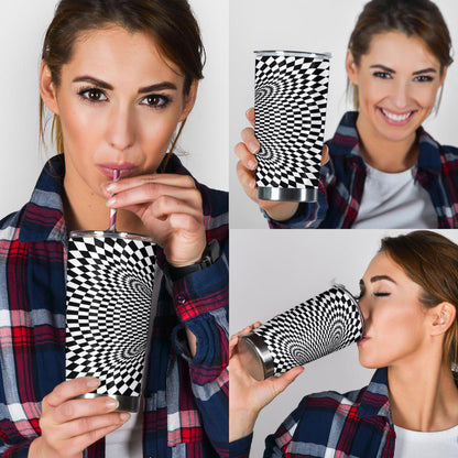 Optical illusion Projection Torus Tumbler