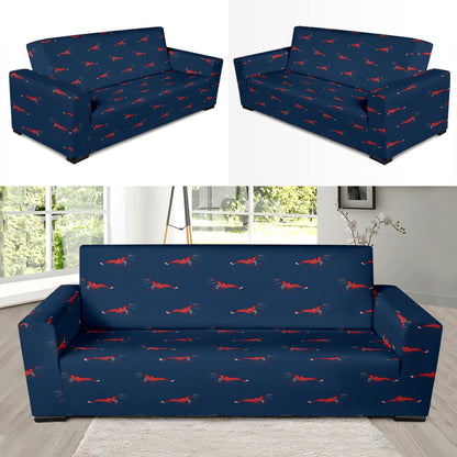 Shrimp Print Design LKS305 Sofa Slipcover