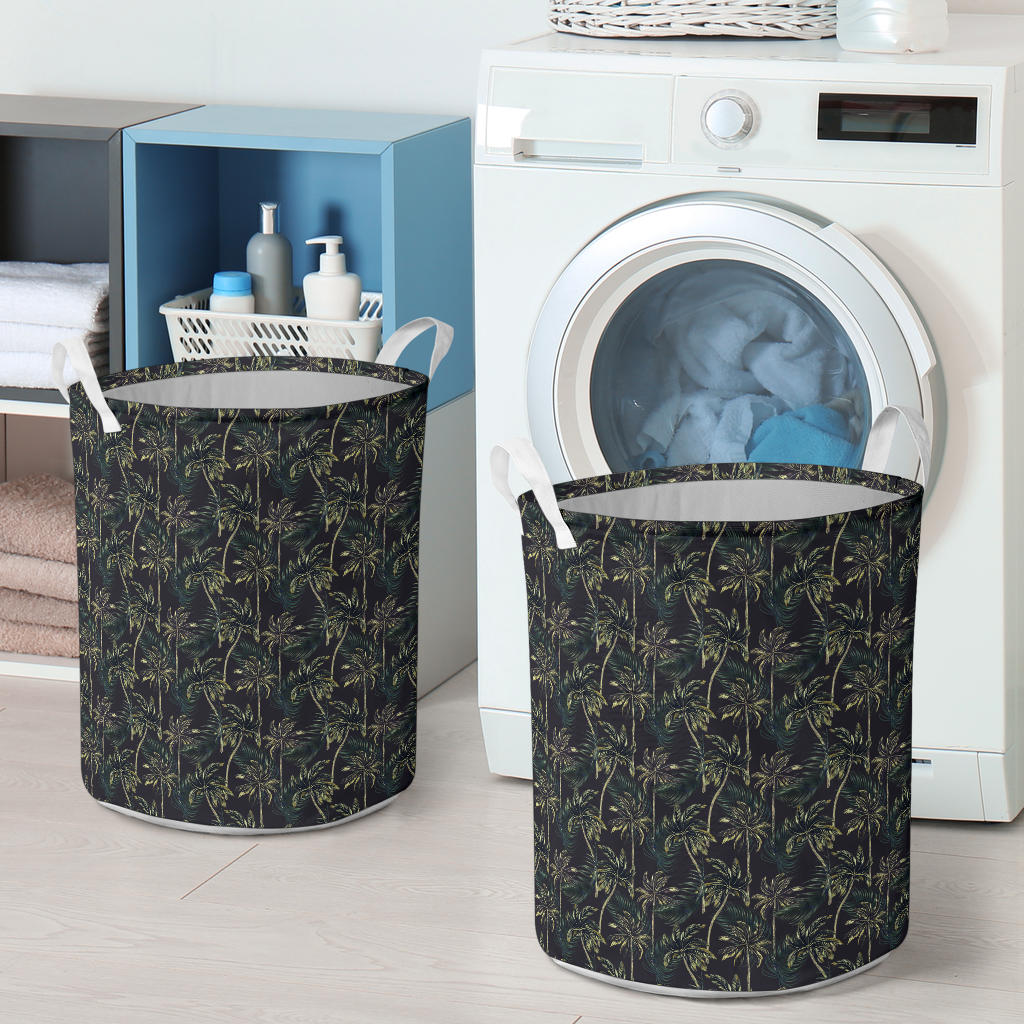 Palm Tree Background Design Print Laundry Basket