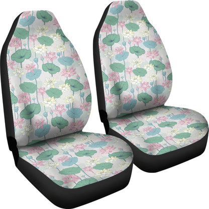 Water Lily Print Design LKS305 Car Seat Covers