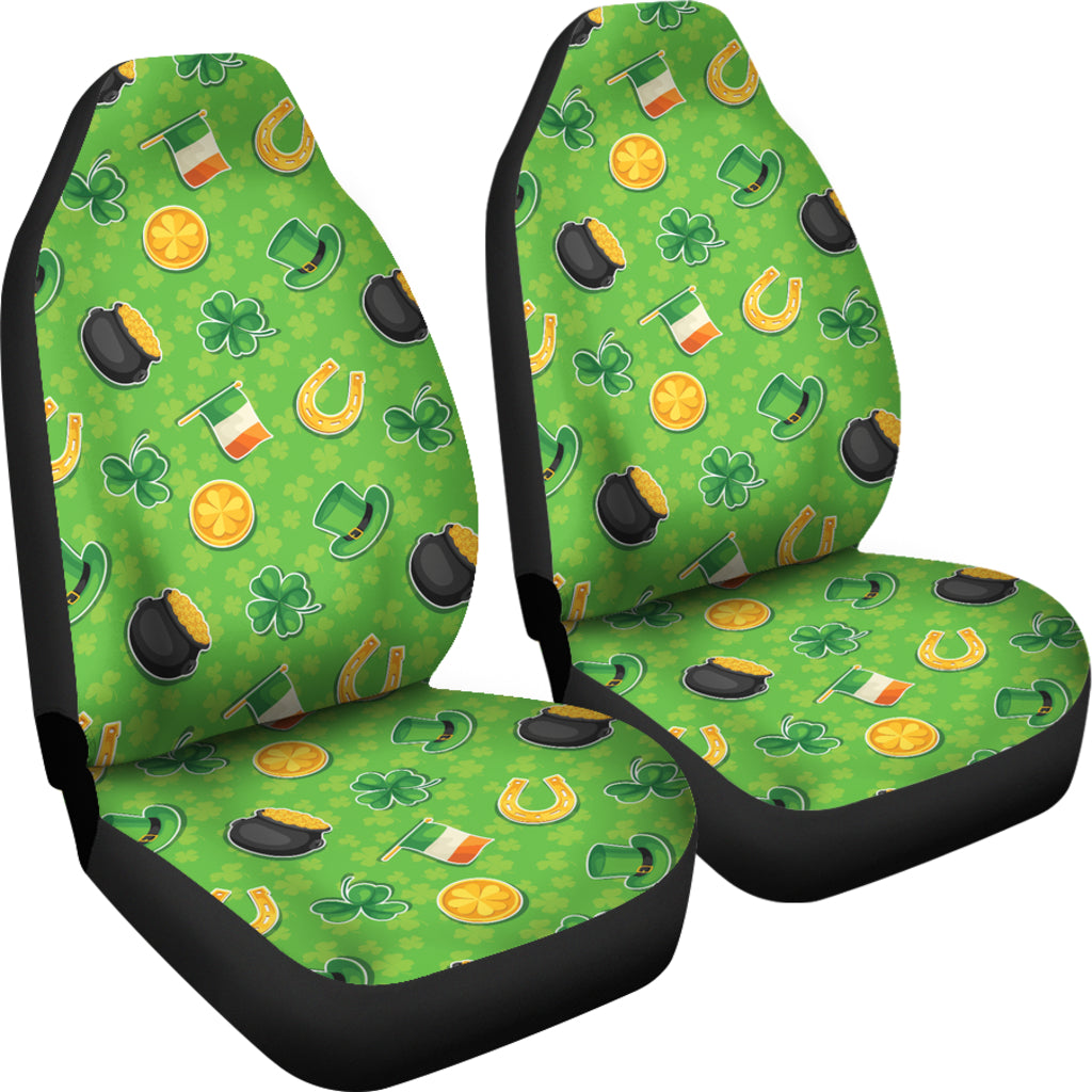 Shamrock Saint Patrick's Day Print Design LKS302 Car Seat Covers