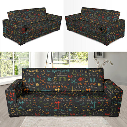 Chemical Pattern Print Design 03 Sofa Slipcover