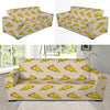 Pizza Pattern Print Design A04 Sofa Slipcover