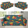 French Fried Pattern Print Design 04 Sofa Slipcover