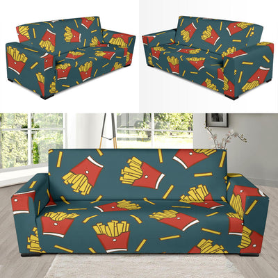 French Fried Pattern Print Design 04 Sofa Slipcover