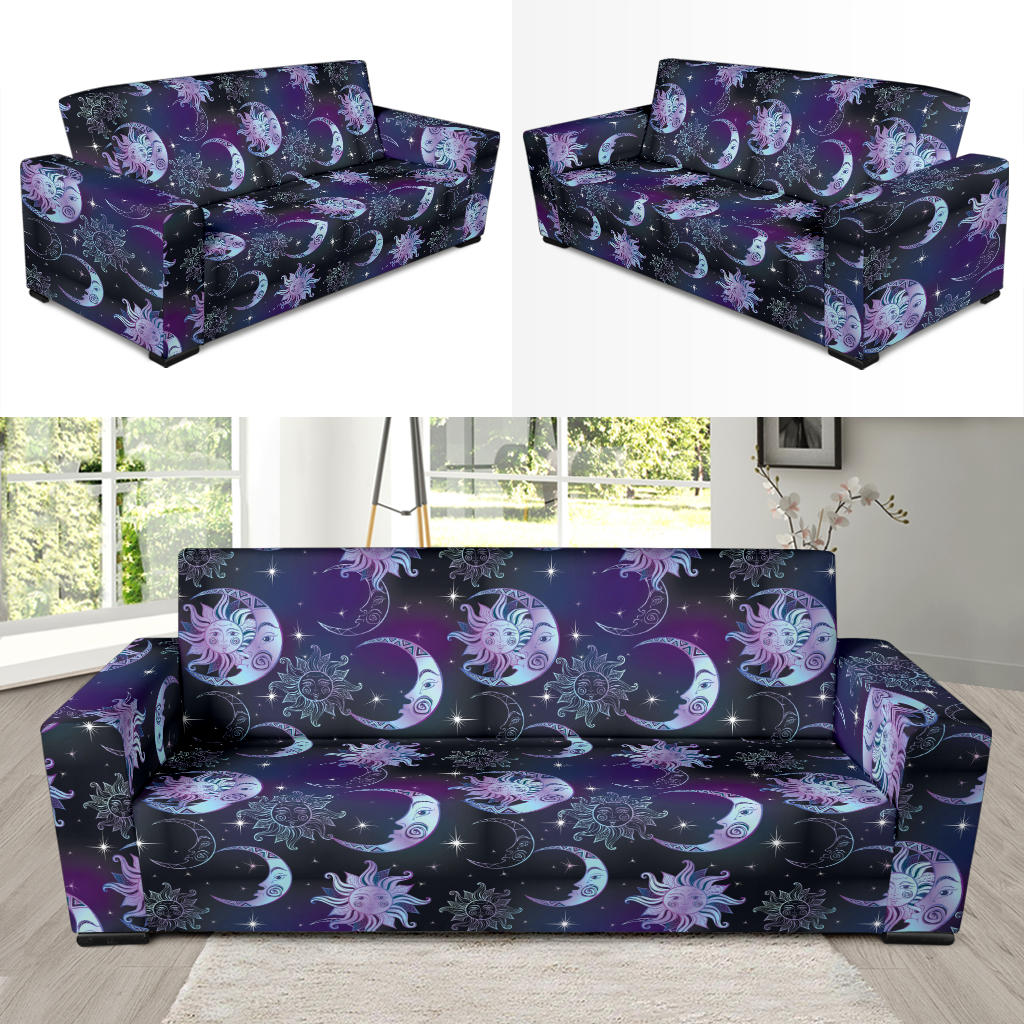 Sun Moon Print Design LKS303 Sofa Slipcover