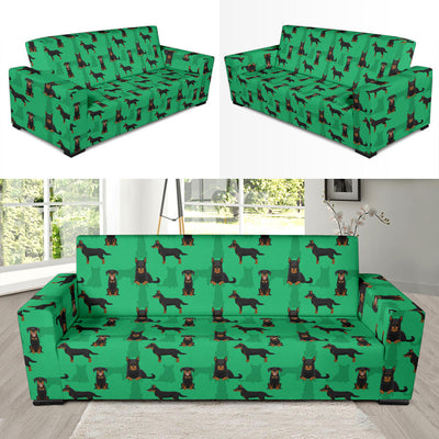 Beauceron Pattern Print Design 01 Sofa Slipcover