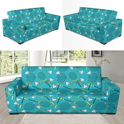 Badminton Pattern Print Design 06 Sofa Slipcover