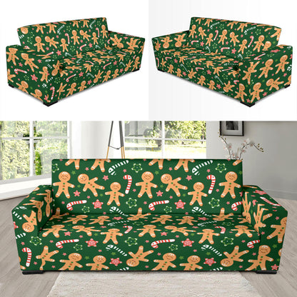Gingerbread Pattern Print Design 04 Sofa Slipcover