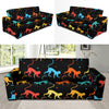 Monkey Pattern Print Design 01 Sofa Slipcover