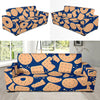 Cracker Pattern Print Design 03 Sofa Slipcover